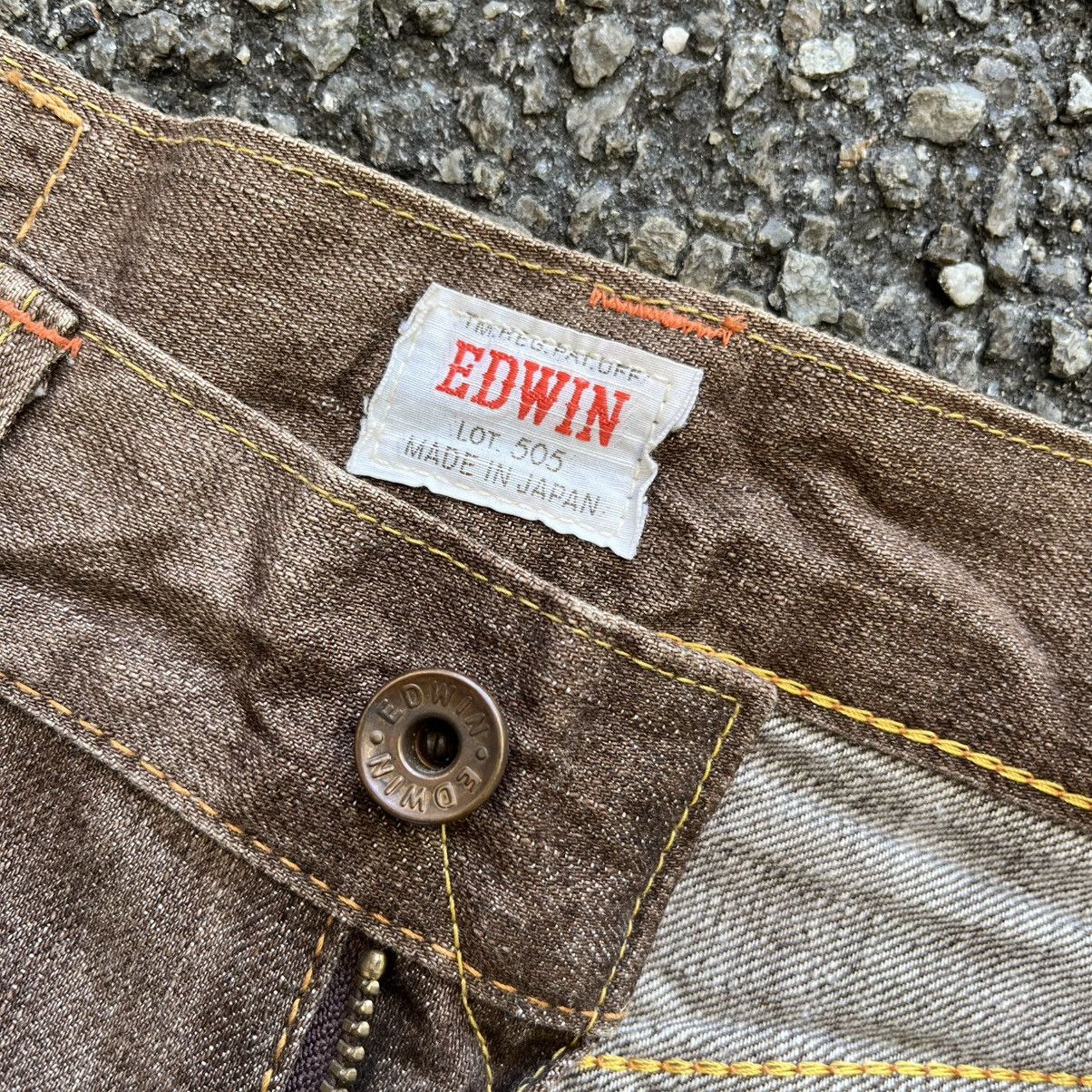 Edwin Vintage Edwin 505ZX Selvedge Jeans Faded Denim Red Line Pant Size US 29 - 8 Thumbnail