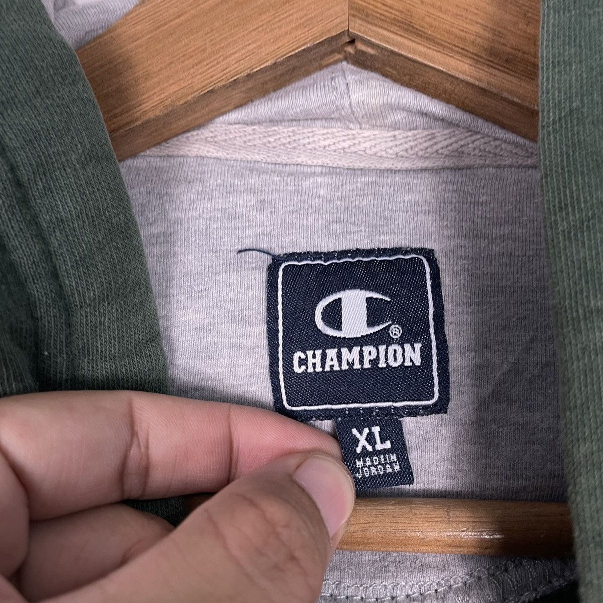 Champion Champion Pullover Green Hoodie Size US XL / EU 56 / 4 - 11 Thumbnail