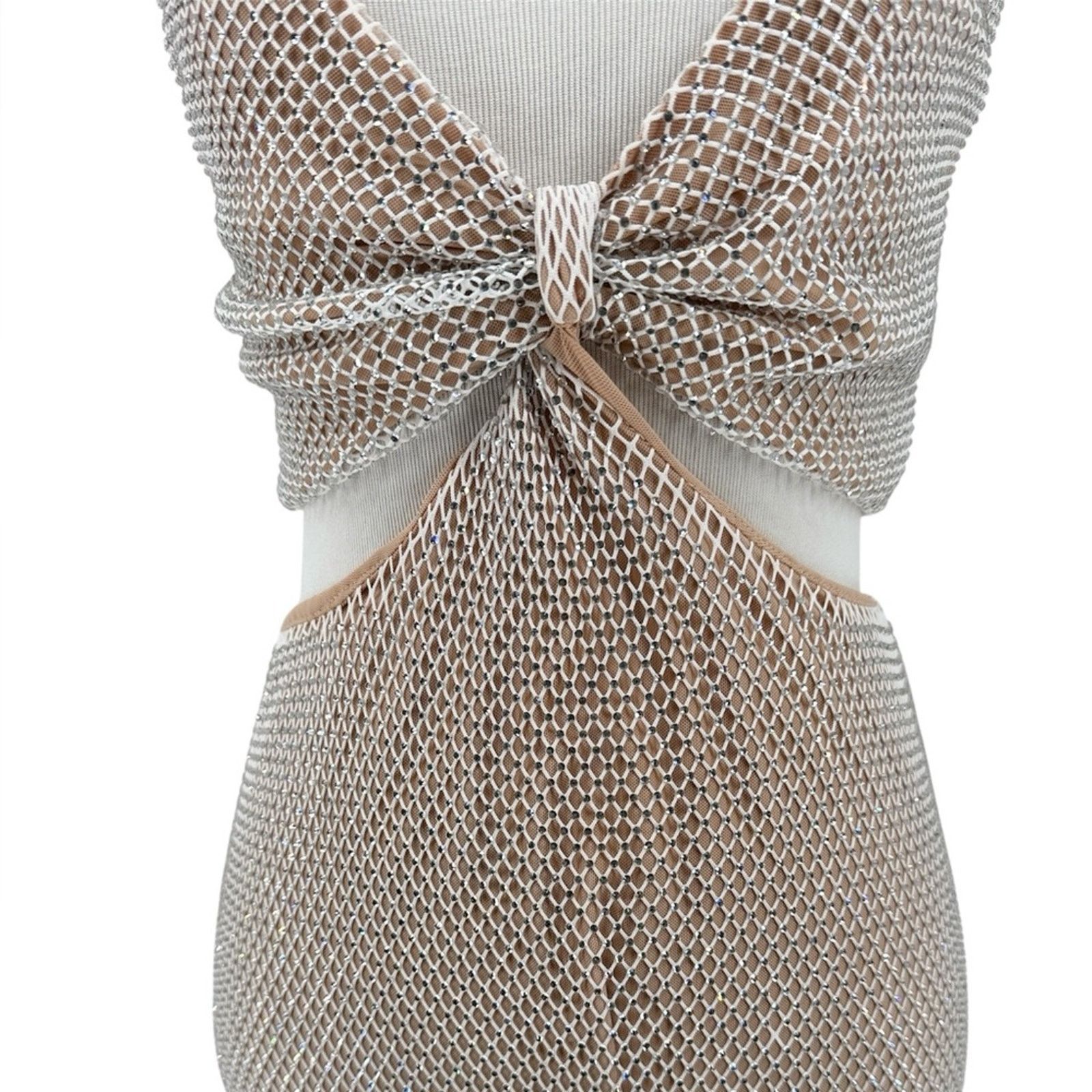 Alice + Olivia Alice and Olivia Havana Chain Embellished Cutout Dress Sz 6 Size M / US 6-8 / IT 42-44 - 3 Thumbnail