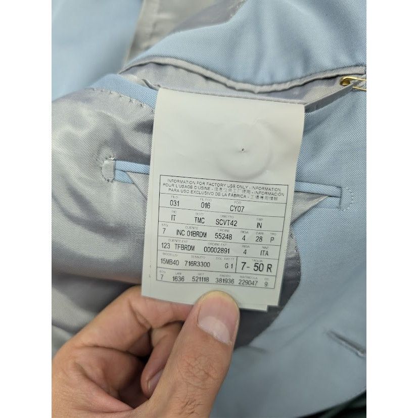 Tom Ford o1rshd1 Blazer Jacket in Light Blue Size US M / EU 48-50 / 2 - 18 Thumbnail
