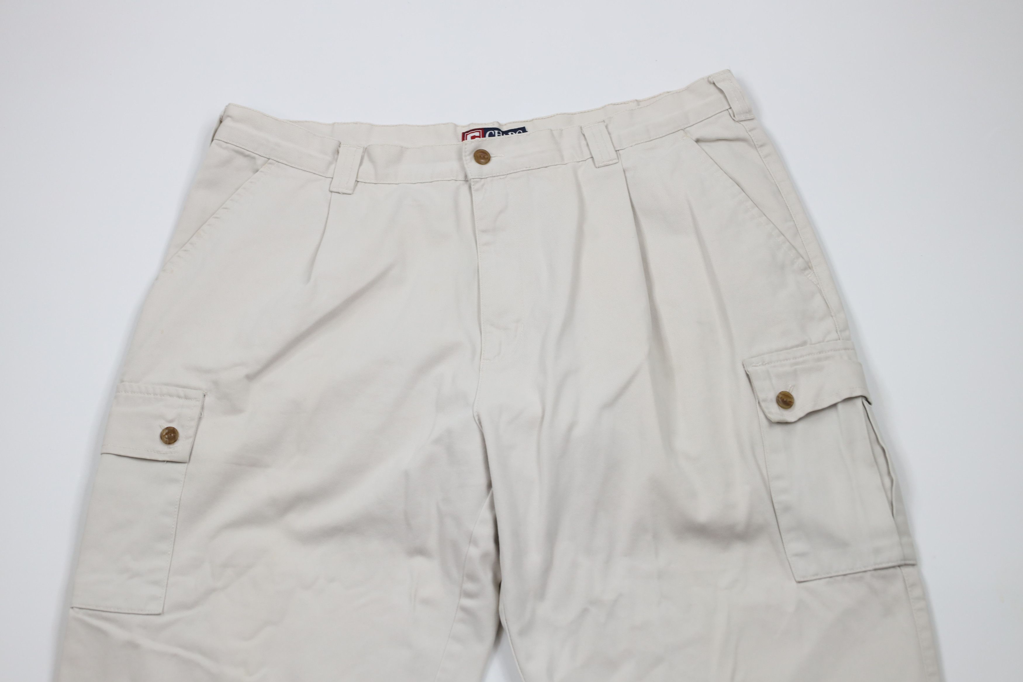 Ralph Lauren × Vintage Vintage 90s Chaps Ralph Lauren Chino Pants Trousers Beige Size US 36 / EU 52 - 2 Thumbnail