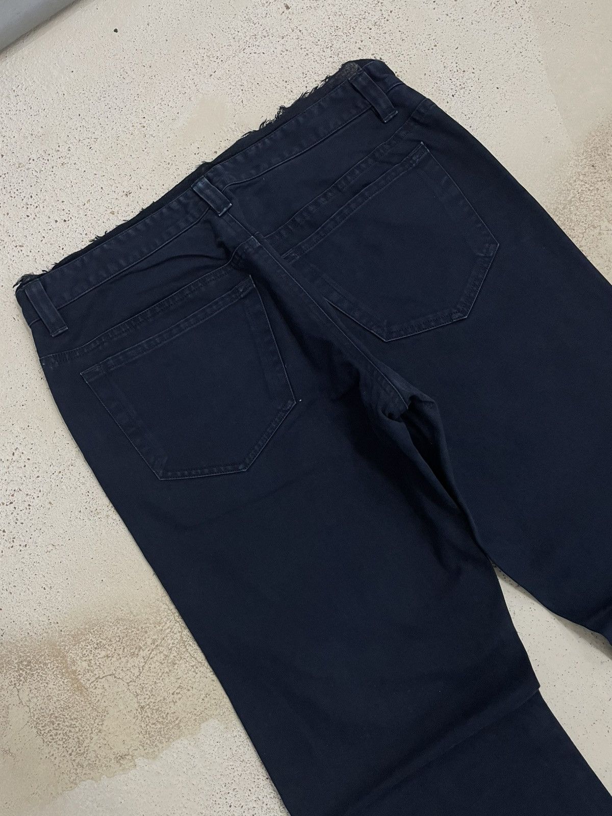 Issey Miyake Sunaokuwahara by Issey Miyake Japan Dark Blue Formal Pants Size US 29 - 9 Thumbnail
