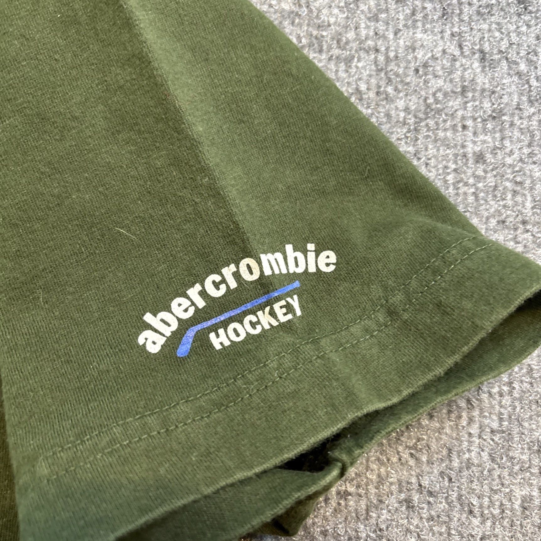 Abercrombie & Fitch VINTAGE Abercrombie & Fitch T-Shirt Muscle Tee XL Green Hockey Body Checkers Preppy 90s Mens Size US XL / EU 56 / 4 - 4 Thumbnail