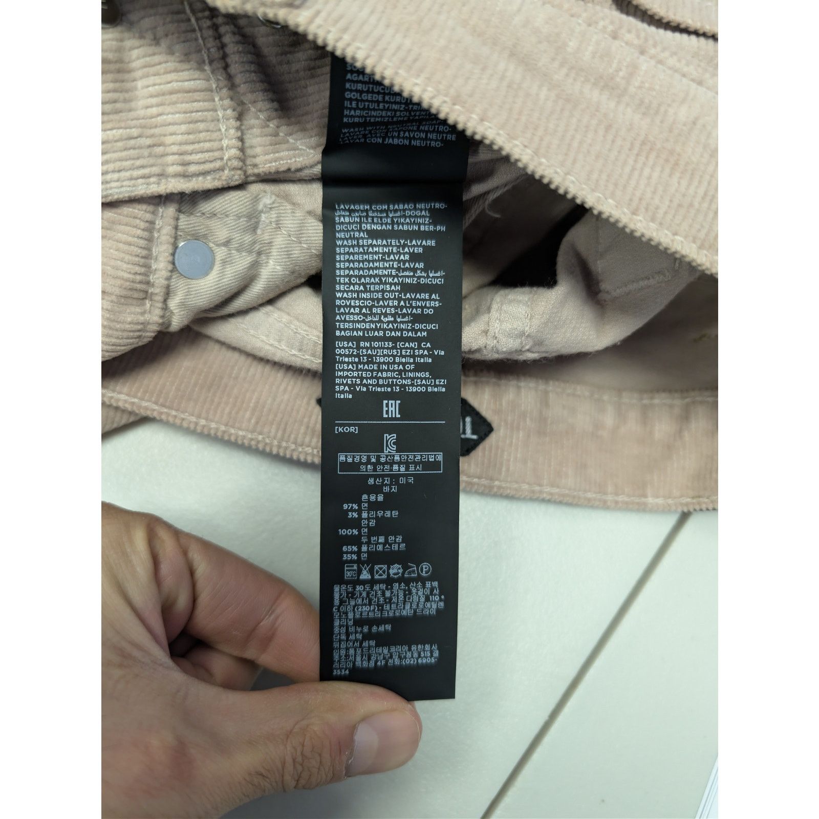 Tom Ford o1rshd1 Corduroy Slim Fit Denim Jeans in Pink Size US 30 / EU 46 - 20 Thumbnail