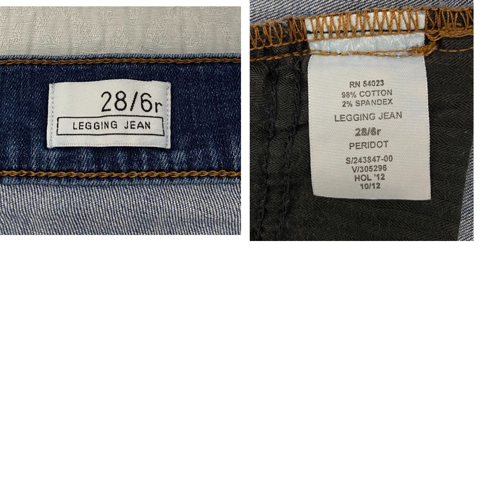 Gap Gap 1969 Jeans Womens Size 28 Blue Skinny Short Legging Denim 5-Pocket Design Adult Womens Size 28" / US 6 / IT 42 - 9 Thumbnail