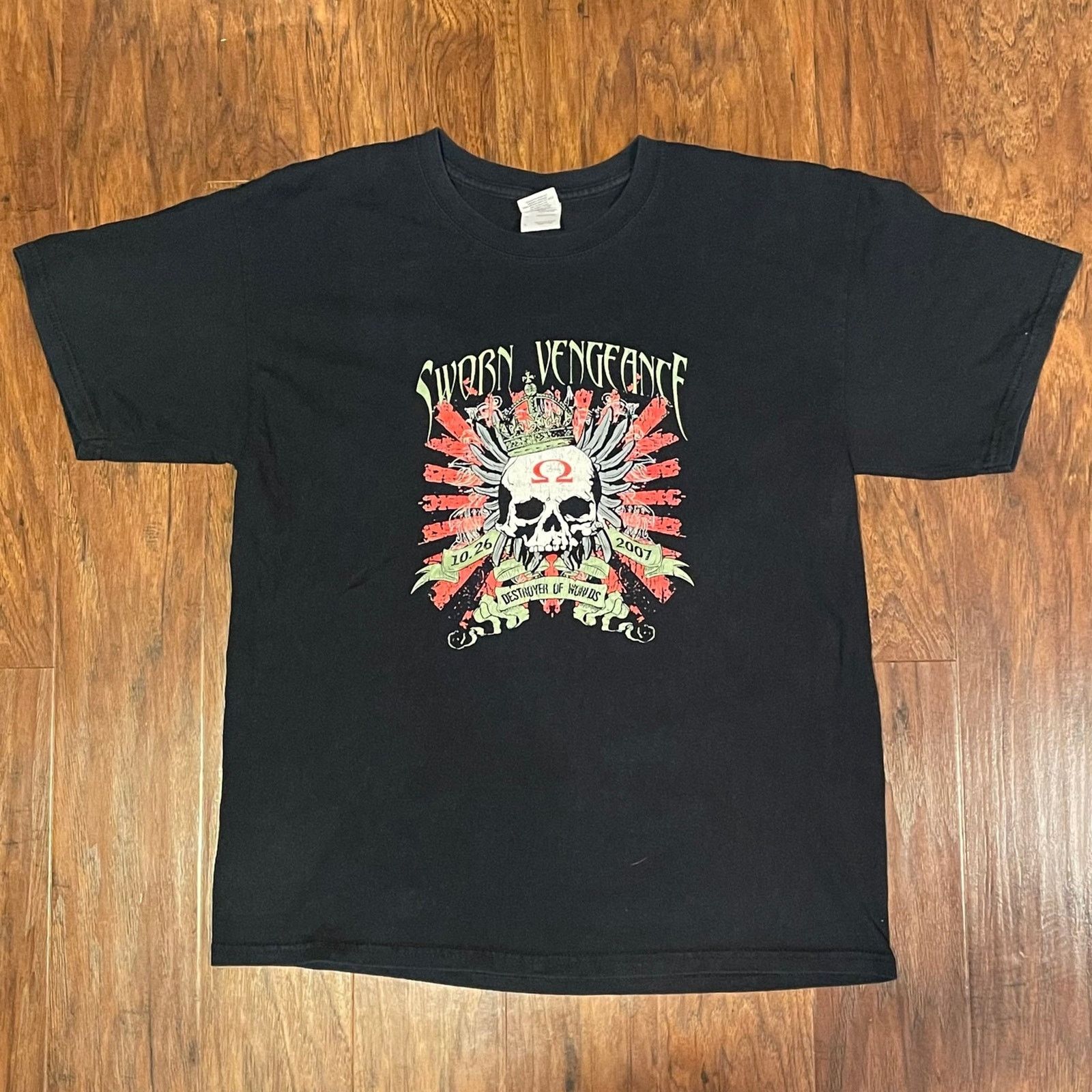 Gildan Sworn Vengeance 2007 Reunion Show T-Shirt hardcore metal Size US L / EU 52-54 / 3 - 1 Thumbnail