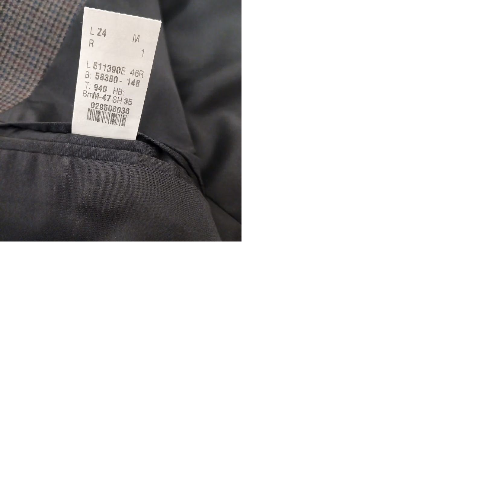 Ralph Lauren Lauren Ralph Lauren Blazer Mens 46 Gray Plaid Wool Single-Breasted Two-Button Notch Lapel Vented 2 Piece Jacket Chest 46 Regular Wool Blazer Mens Mens Size 46R - 9 Thumbnail
