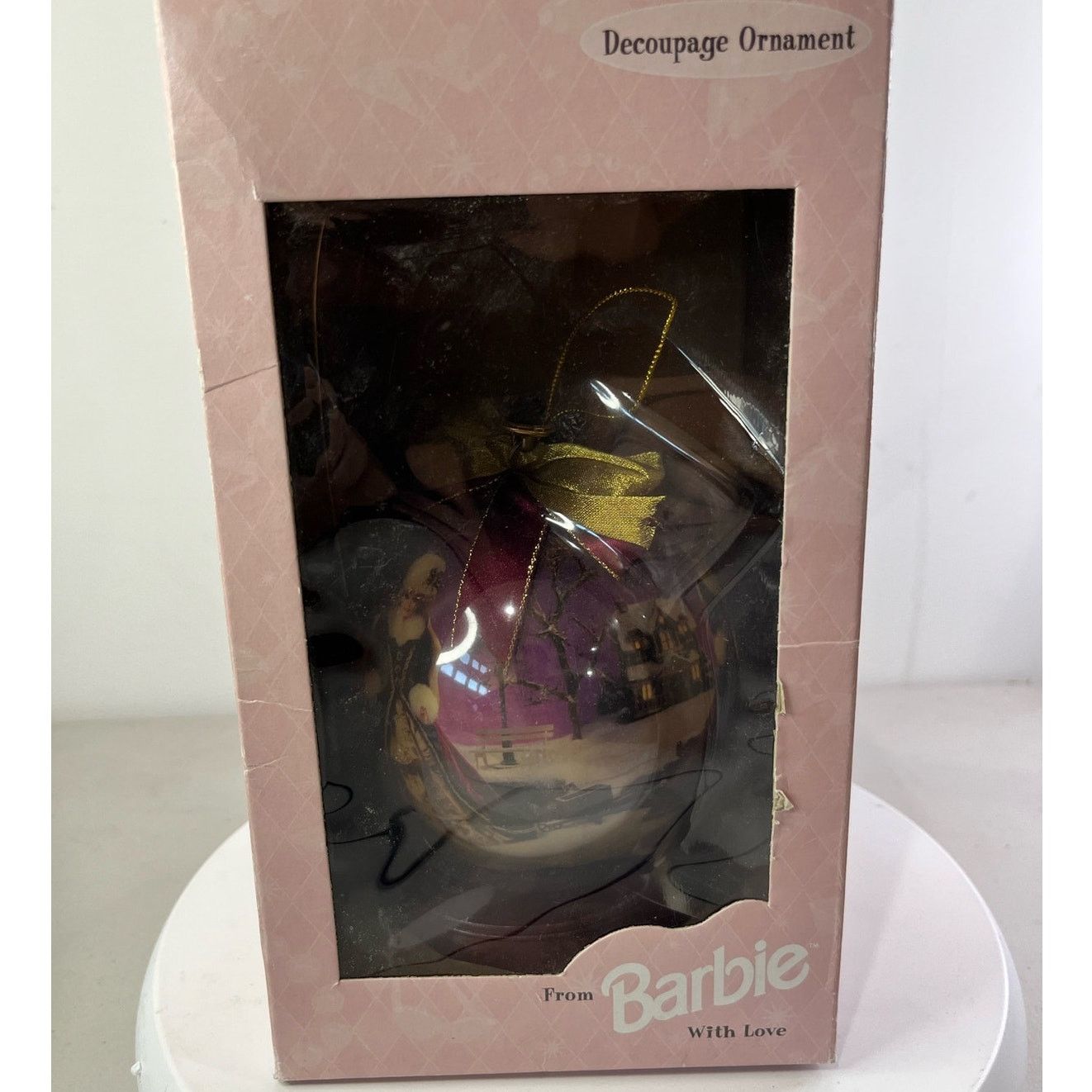 Other Vintage Barbie Decoupage Christmas Ornament With box Size ONE SIZE - 3 Thumbnail