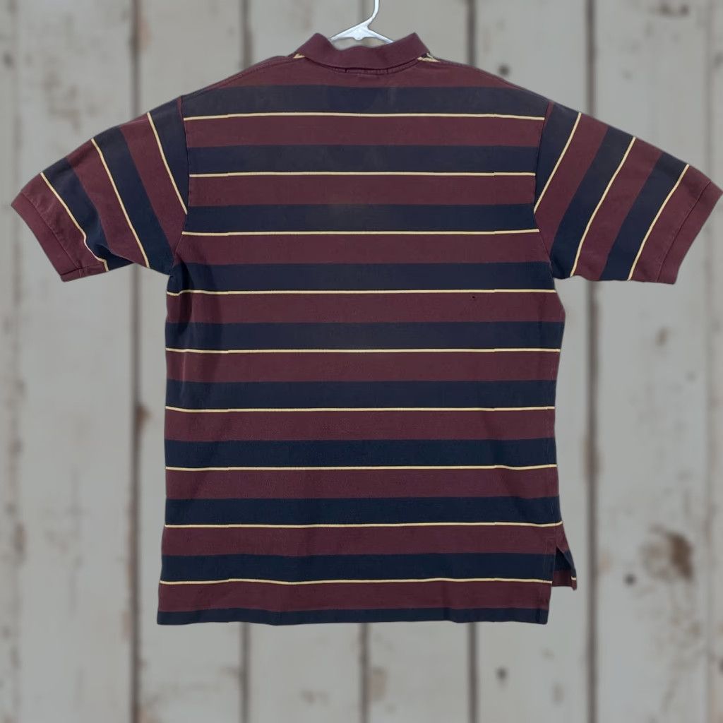 Polo Ralph Lauren Polo Ralph Lauren Short Sleeve Maroon Blue Shirt Mens XL Pony Logo 100% Cotton Polo Shirt XL Maroon Blue Yellow Striped Pony Logo 100% Cotton Mens XL Size US XL / EU 56 / 4 - 1 Thumbnail