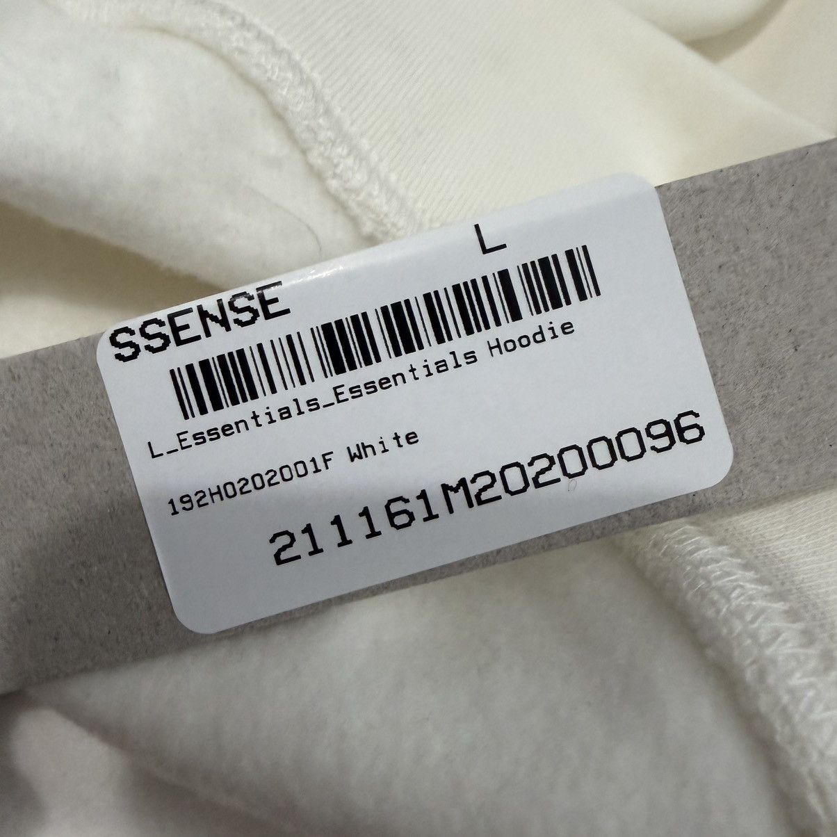 Essentials FEAR OF GOD ESSENTIAL WHITE HOODIE Size US L / EU 52-54 / 3 - 2 Thumbnail