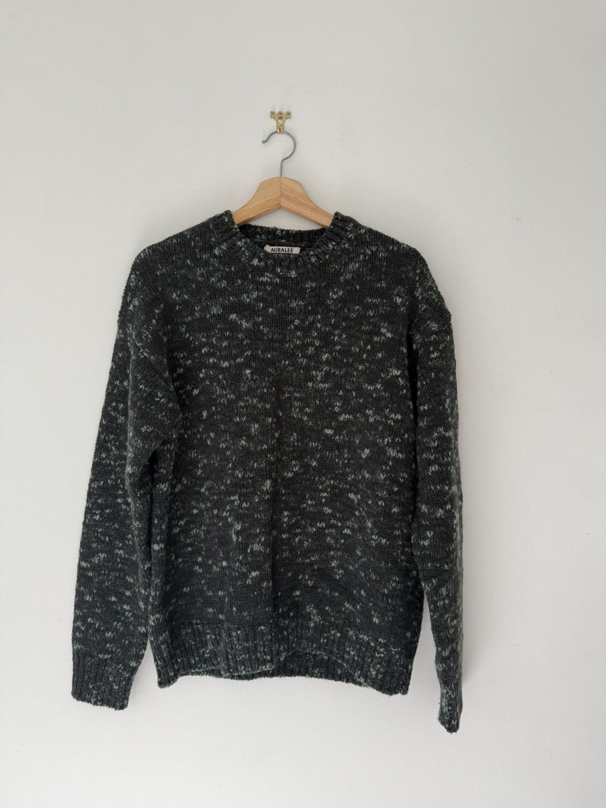 Pre-owned Auralee - Green Mix Sweater