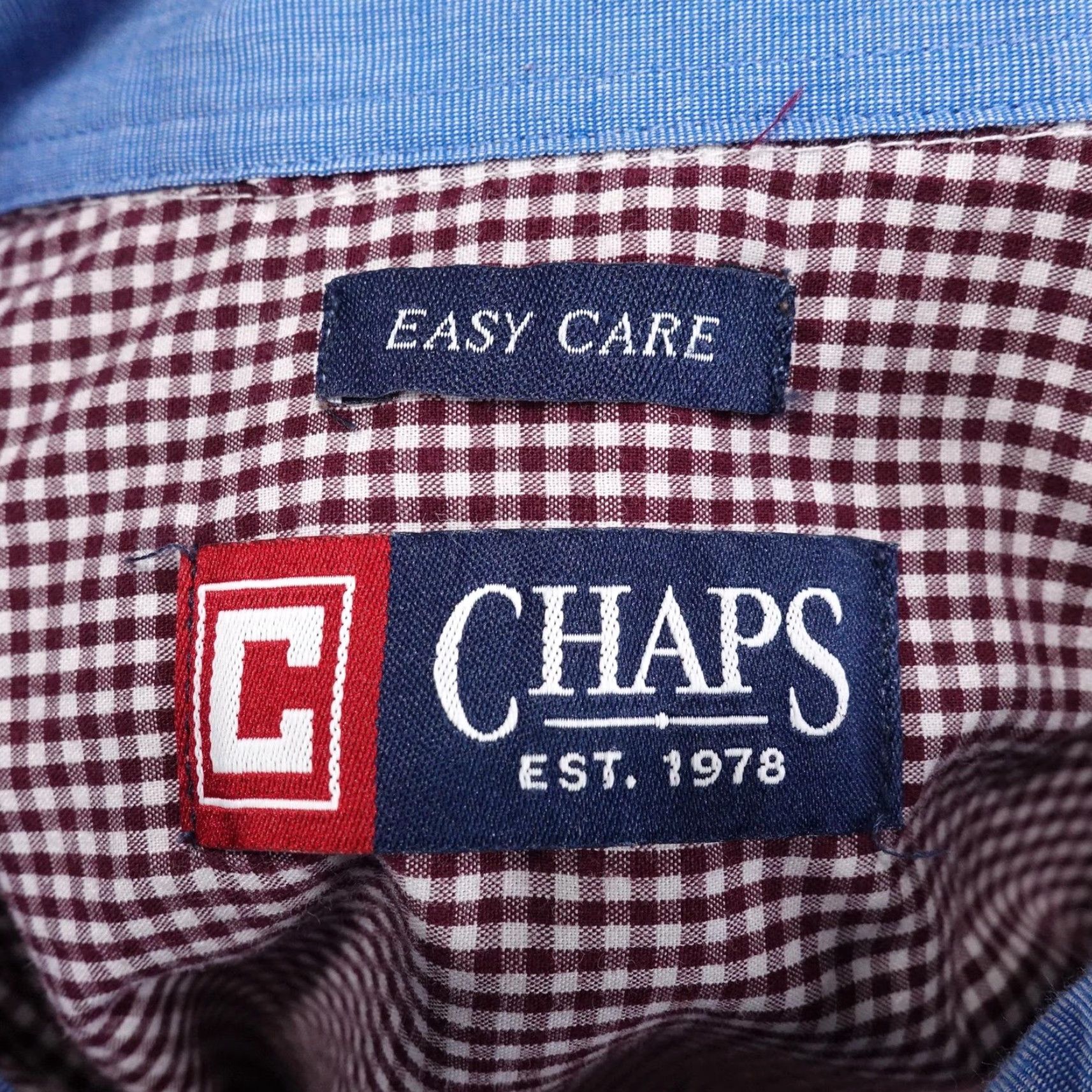 Chaps Chaps Shirt Mens Medium Red Check Long Sleeve Button Down Easy Care Casual Size US M / EU 48-50 / 2 - 6 Thumbnail
