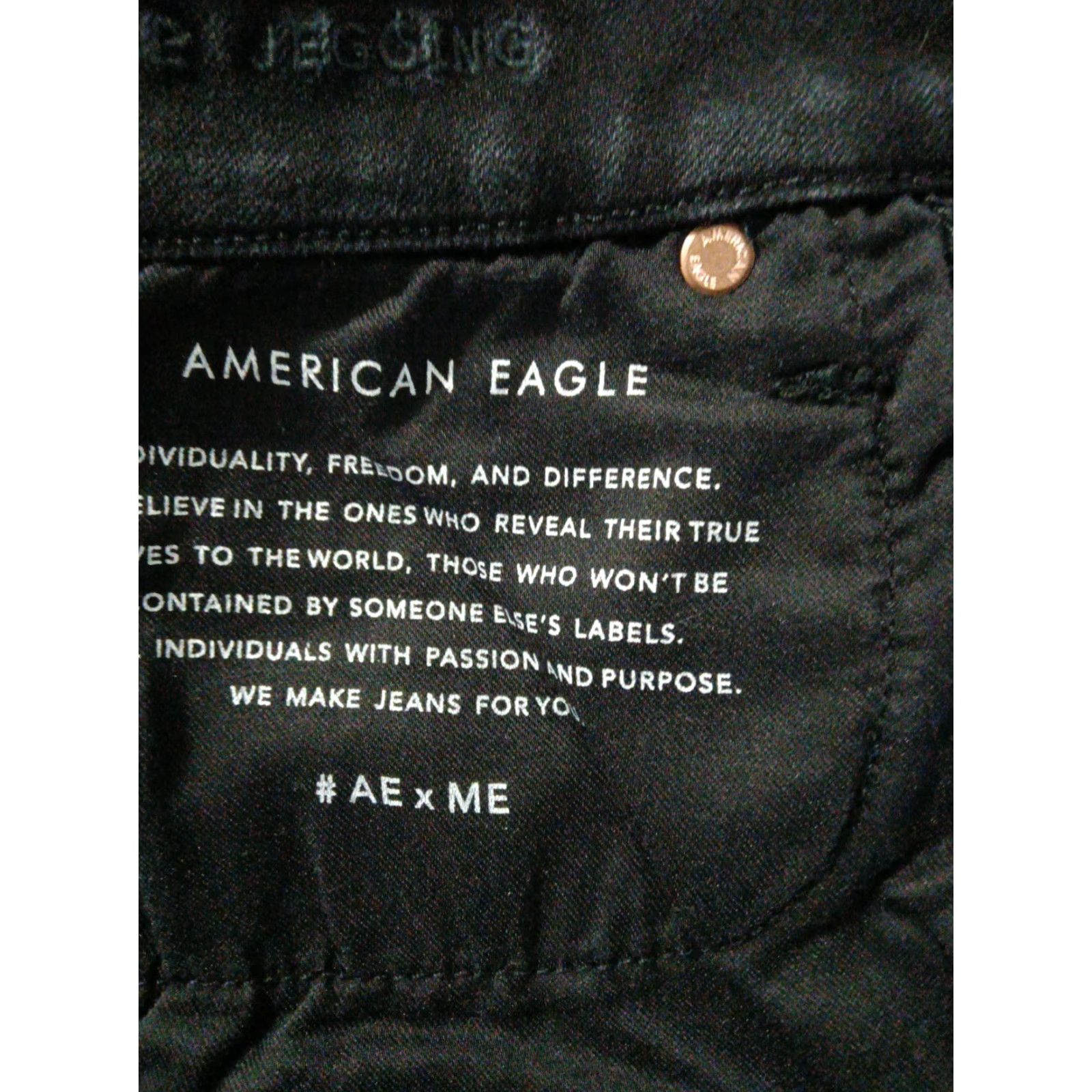 American Eagle Outfitters American Eagle Women's Black Jeans Tapered Size 0 X-Short Size 25" / US 0 / IT 36 - 5 Thumbnail