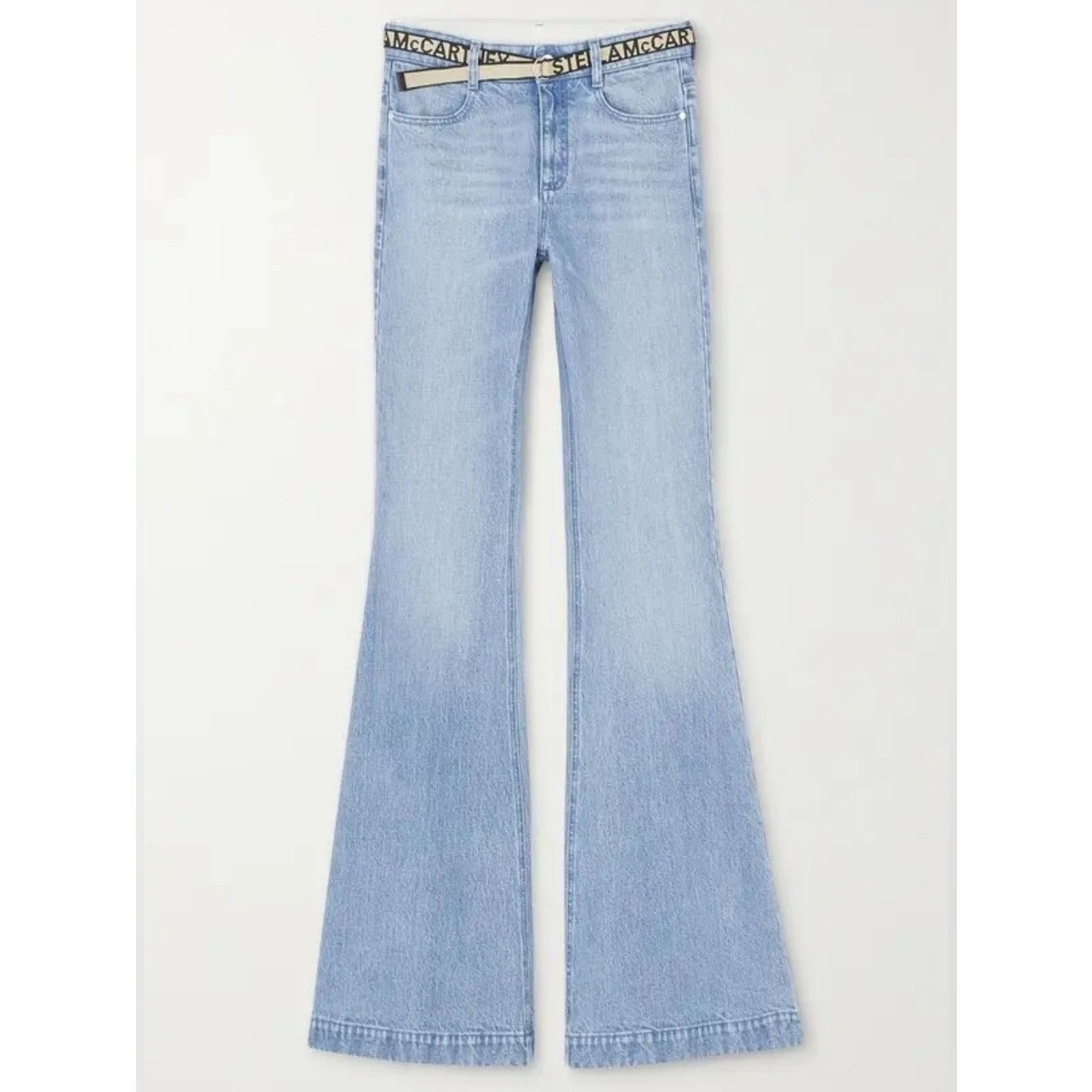 Stella McCartney Stella Mccartney Salt & Pepper Belted Mid-Rise Jeans 27 Size 27" / US 4 / IT 40 - 5 Thumbnail