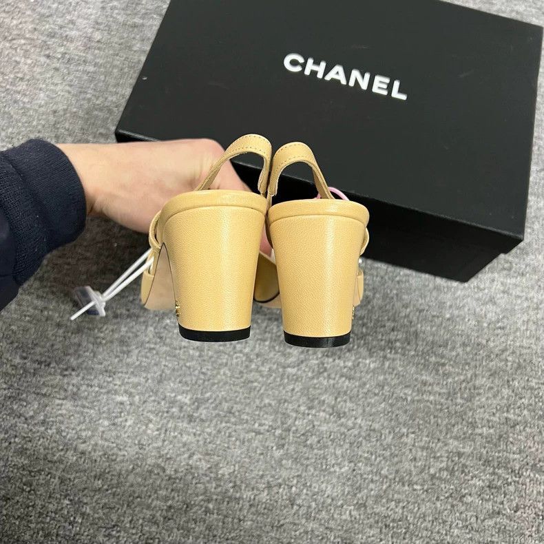 Chanel Chanel Slingback High Heels for Women -2505 Size US 6.5 / IT 36.5 - 4 Thumbnail