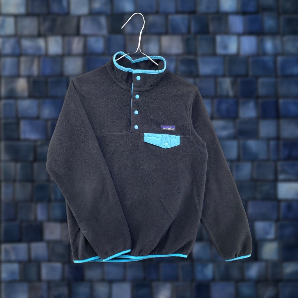 Patagonia Patagonia Synchilla Fleece Pullover Snap Mock Neck Henley Women’s Size Small Jacket Size S / US 4 / IT 40 - 1 Thumbnail