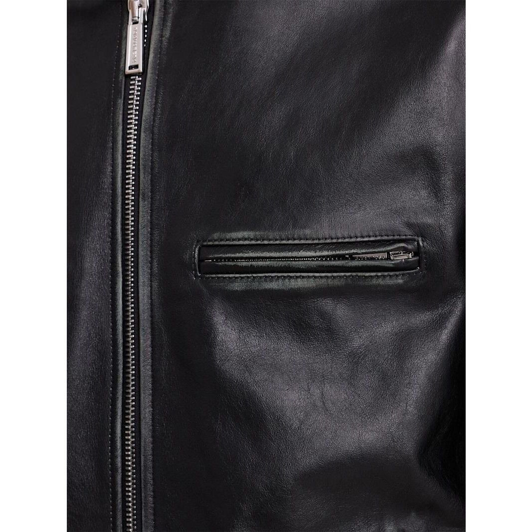 Dsquared2 DSQUARED2 Bad Boy Black Leather Biker Jacket New & Authentic Size US M / EU 48-50 / 2 - 2 Thumbnail