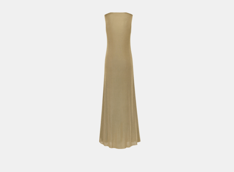 Dior o1w1db10326 514L01 Maxi Dress in Beige Size M / US 6-8 / IT 42-44 - 2 Thumbnail