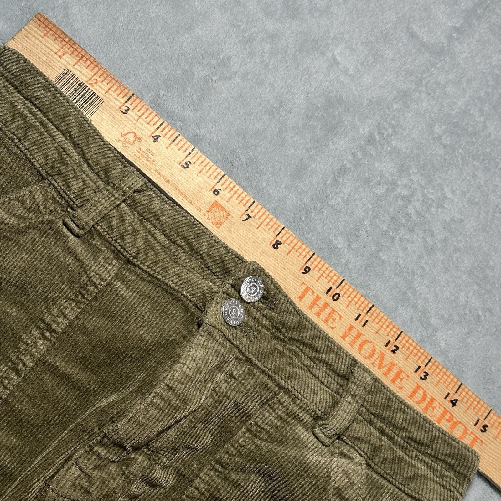 Anthropologie Pilcro Wanderer Double Knee Corduroy Pants Hamilton Boho Y2k Size 26" / US 2 / IT 38 - 11 Thumbnail