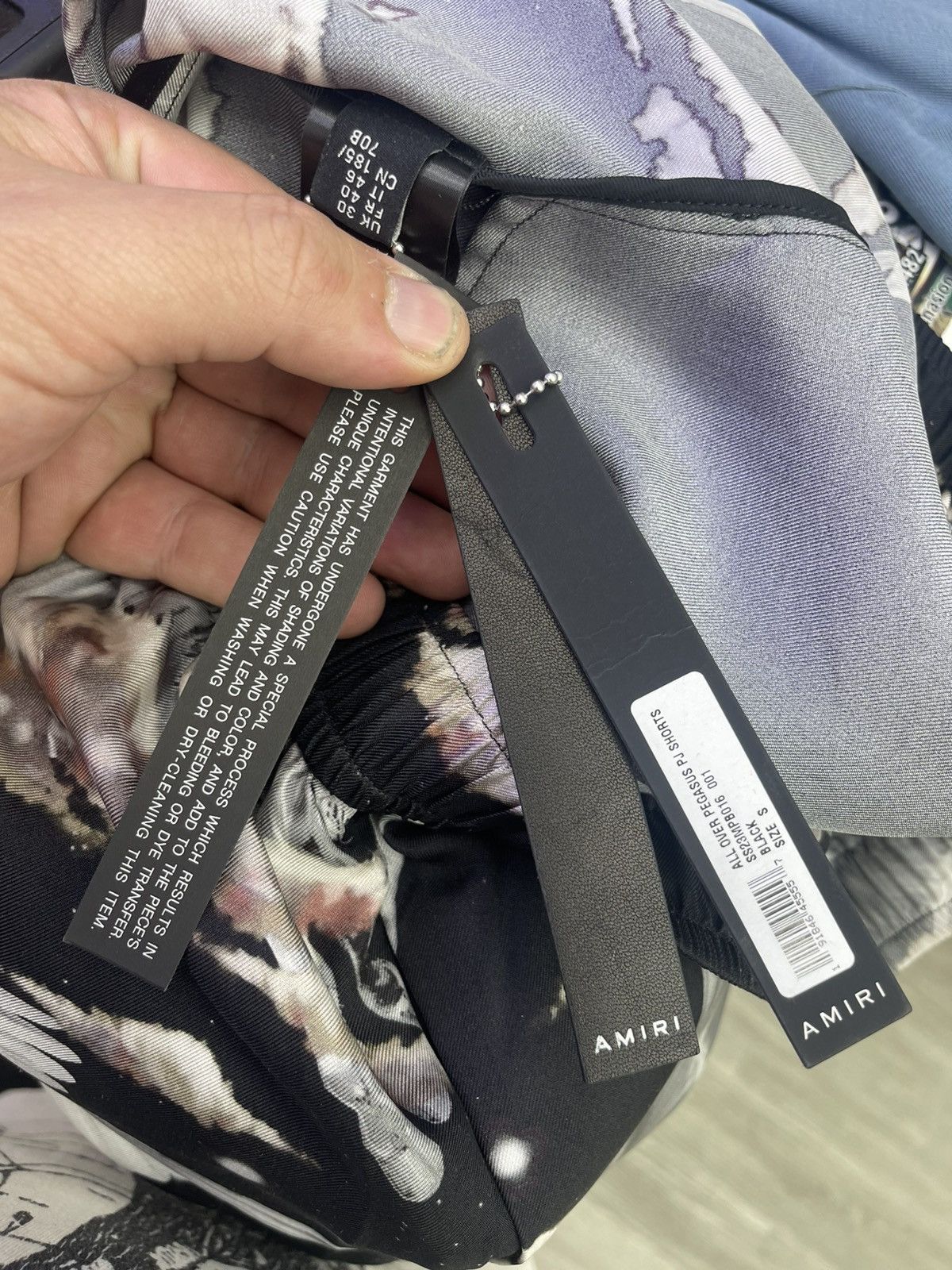 Amiri Amiri silk shorts (black) Size US 28 / EU 44 - 4 Thumbnail