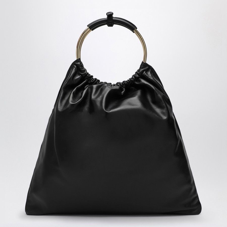Prada o1d2blof0924 Size : OS / Leather Medium Bucket Bag In Black Size ONE SIZE - 3 Thumbnail