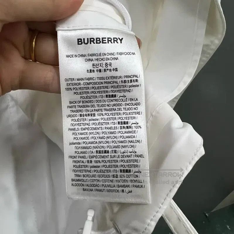 Burberry Burberry White Logo Men's Long Sleeve Jacket. Size US XS / EU 42 / 0 - 3 Thumbnail