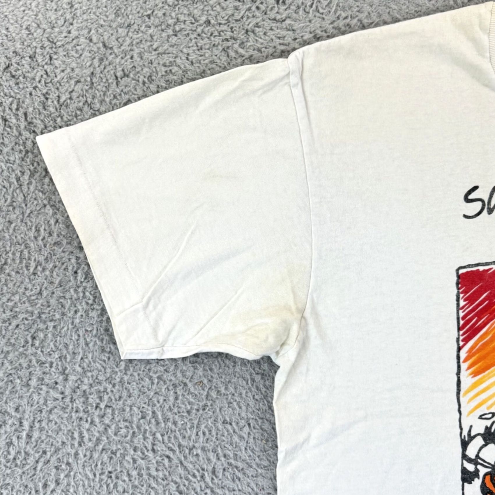 Vintage VINTAGE Grateful Dead Shirt Mens 2XL White Cotton 90s Graphic Print Logo Short Sleeve Crew Neck Nike? Size US XXL / EU 58 / 5 - 4 Thumbnail
