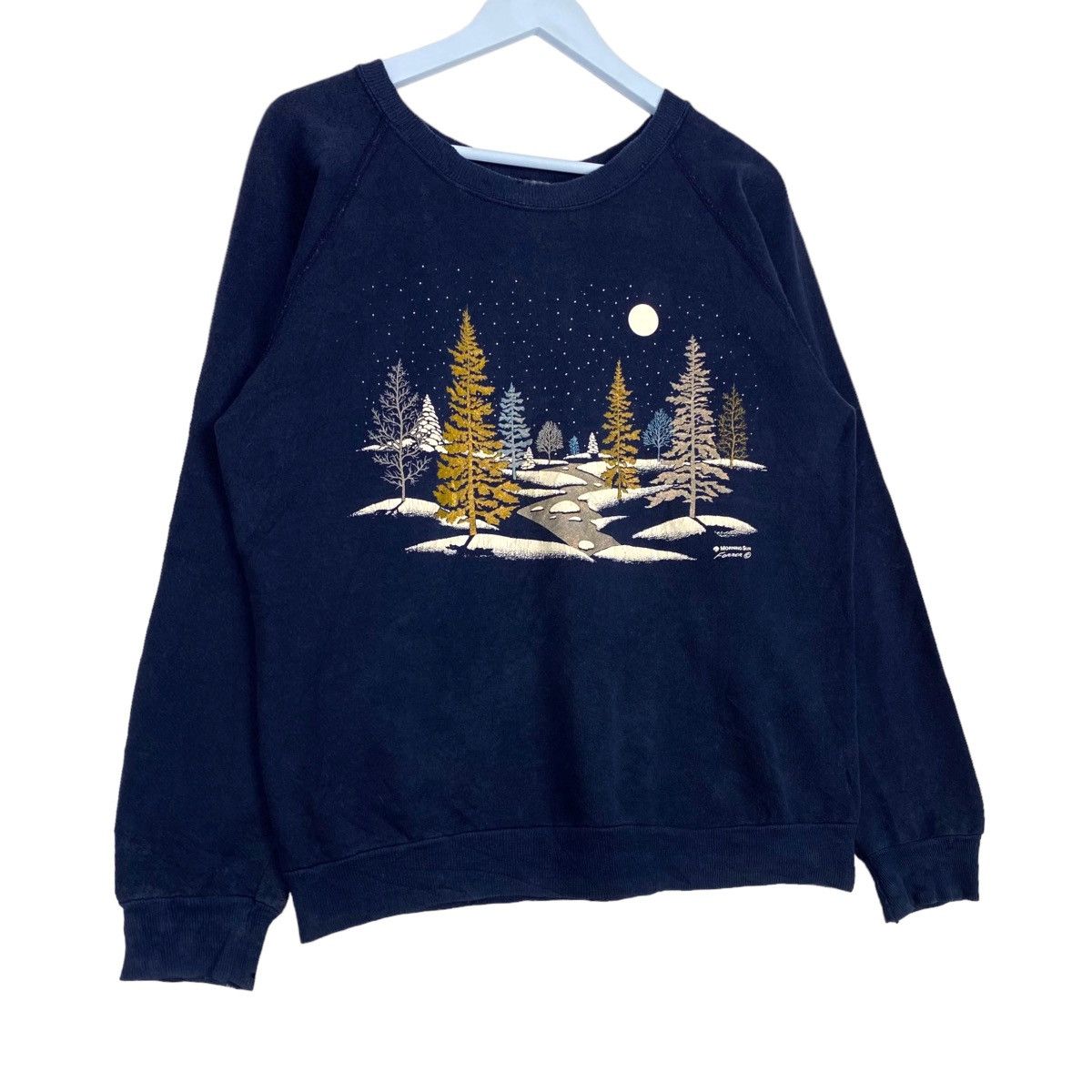 Vintage Vintage Morning Sun Half Print Crewneck Sweatshirt Size L Size L / US 10 / IT 46 - 3 Thumbnail