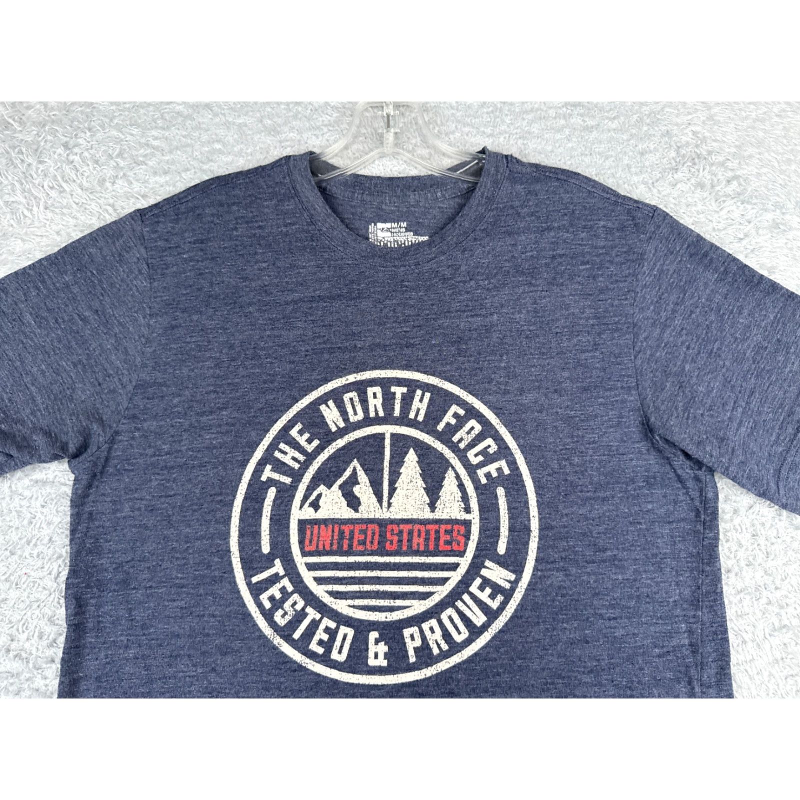 The North Face The North Face Shirt Men’s M Blue Polyester Blend Logo Crew Neck Short Sleeve USA Tested & Proven T-Shirt Size US M / EU 48-50 / 2 - 4 Thumbnail