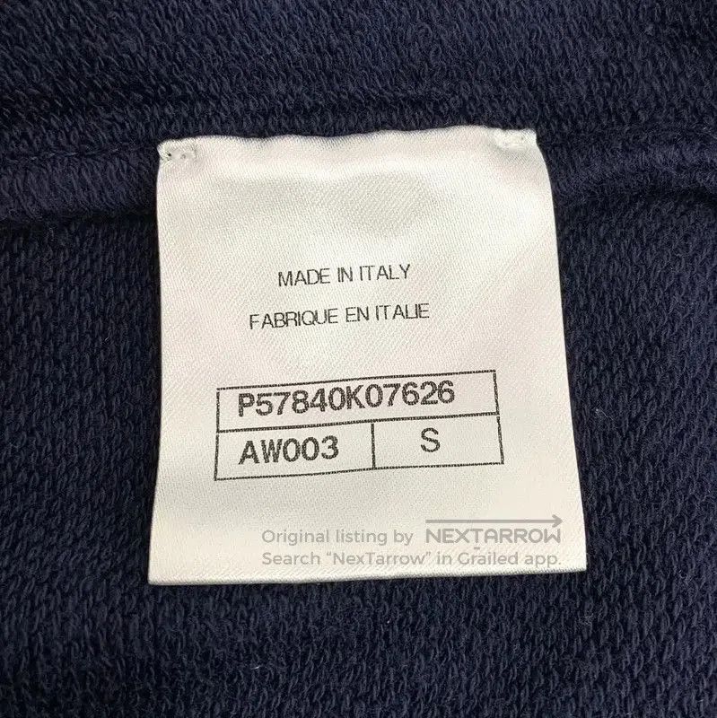 Chanel Chanel Navy Cotton T-Shirt with Gold Logo . Size S / US 4 / IT 40 - 7 Thumbnail