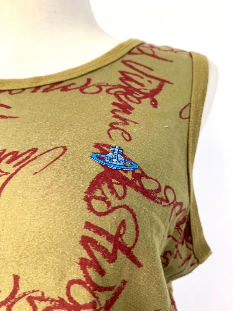 Vivienne Westwood Vivienne Westwood Green full print graffiti vest Size M / US 6-8 / IT 42-44 - 5 Thumbnail