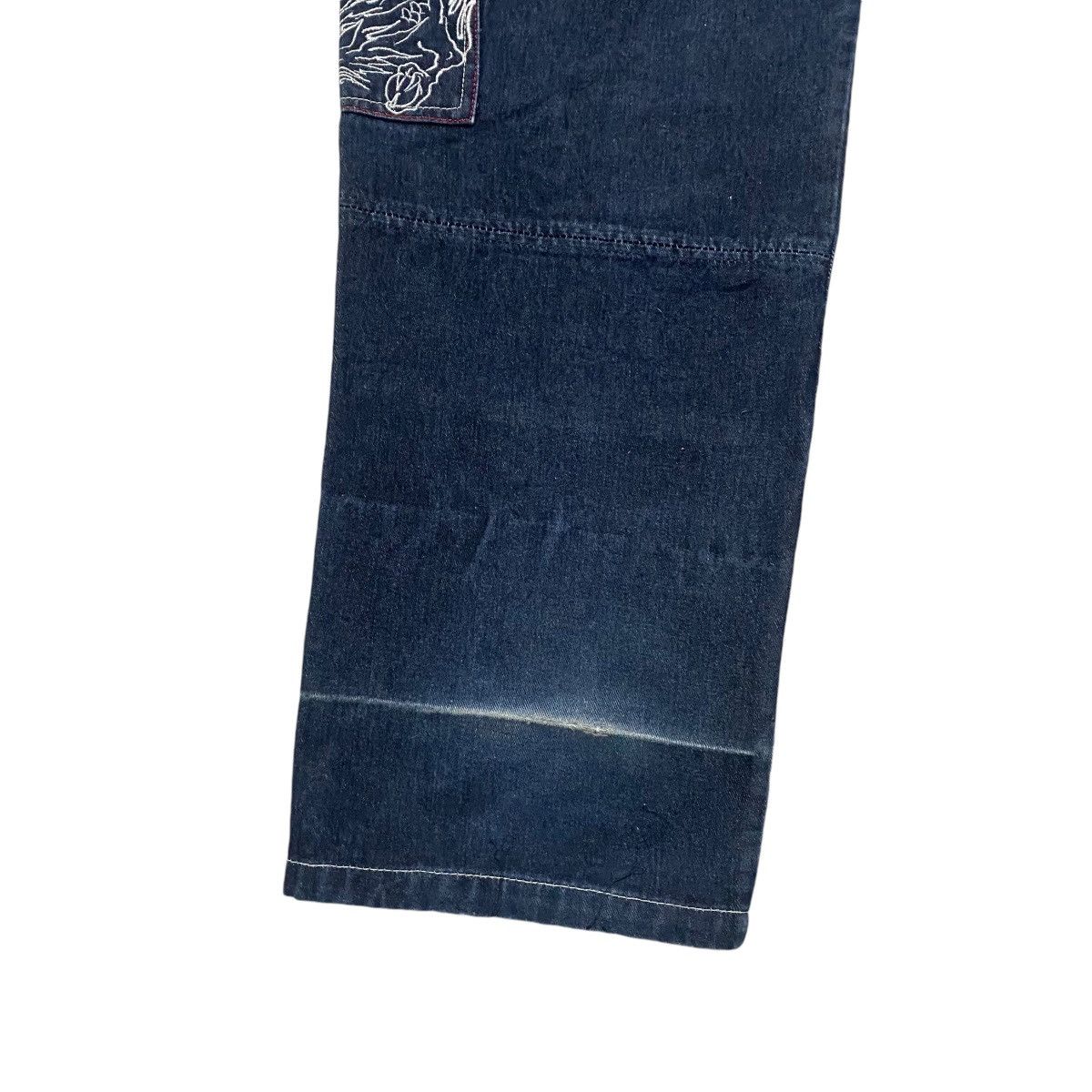 Vintage Vintage BRASS HITHER Denim Baggy Flame Dragon Jeans Size US 36 / EU 52 - 16 Thumbnail