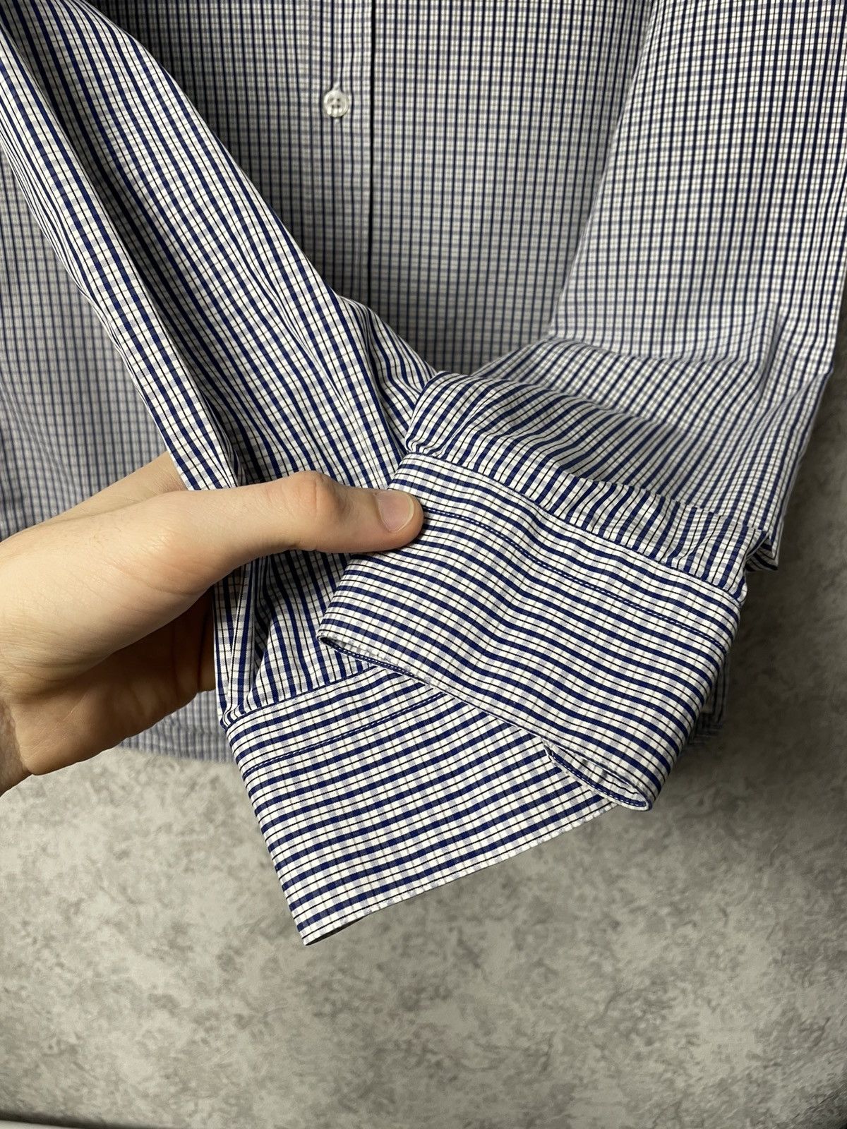 Louis Vuitton Louis Vuitton Checkered Logo Long Sleeve Shirt Size US M / EU 48-50 / 2 - 10 Thumbnail