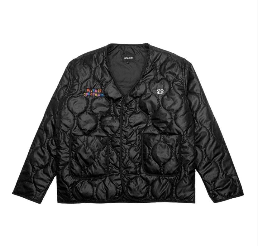 image of Windbreaker Liner Couture Jacket Streetwear in Black, Men's (Size Large)