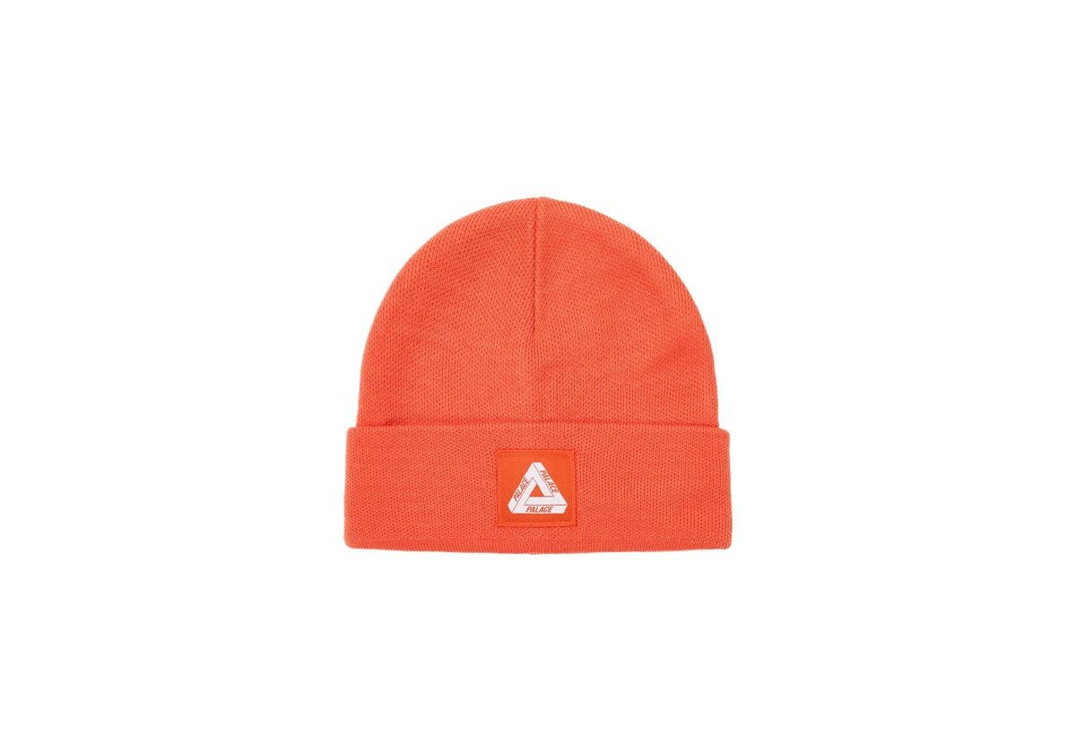 Palace Palace Tri-Ferg Patch Logo Beanie Winter Hat Tiger Orange Size ONE SIZE - 1 Thumbnail