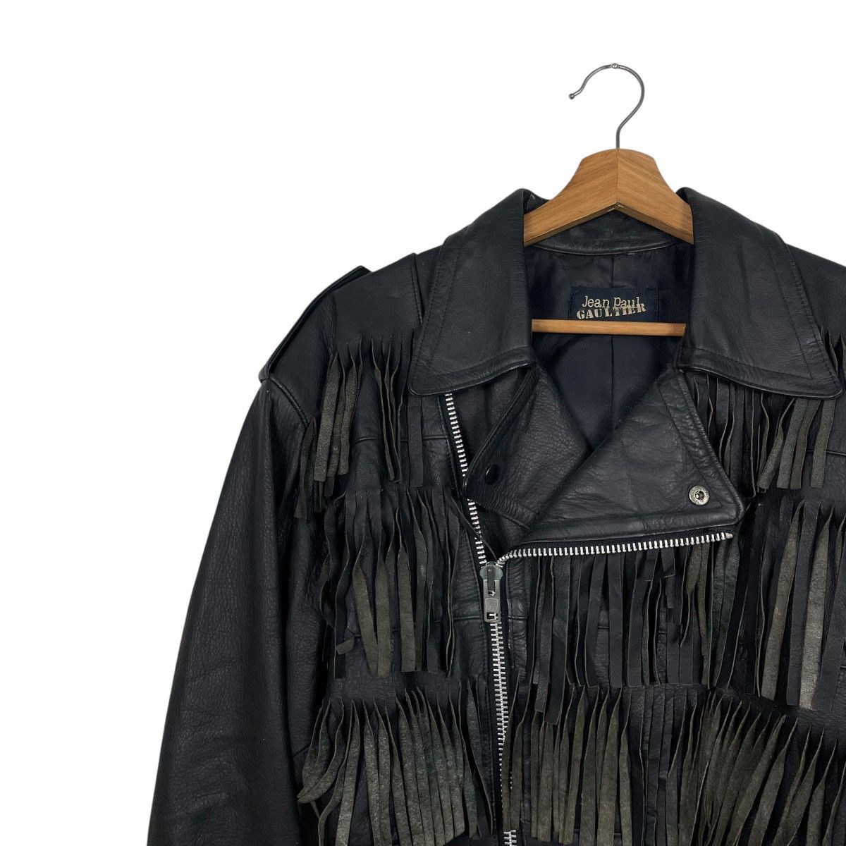 Jean Paul Gaultier Jean Paul Gaultier Crop Biker Leather Jacket Size US S / EU 44-46 / 1 - 6 Thumbnail
