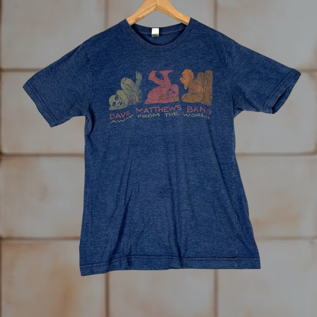 Vintage Dave Matthews Band Shirt Mens Medium Blue Away From the World Tour Band Tee USA Size US M / EU 48-50 / 2 - 1 Thumbnail