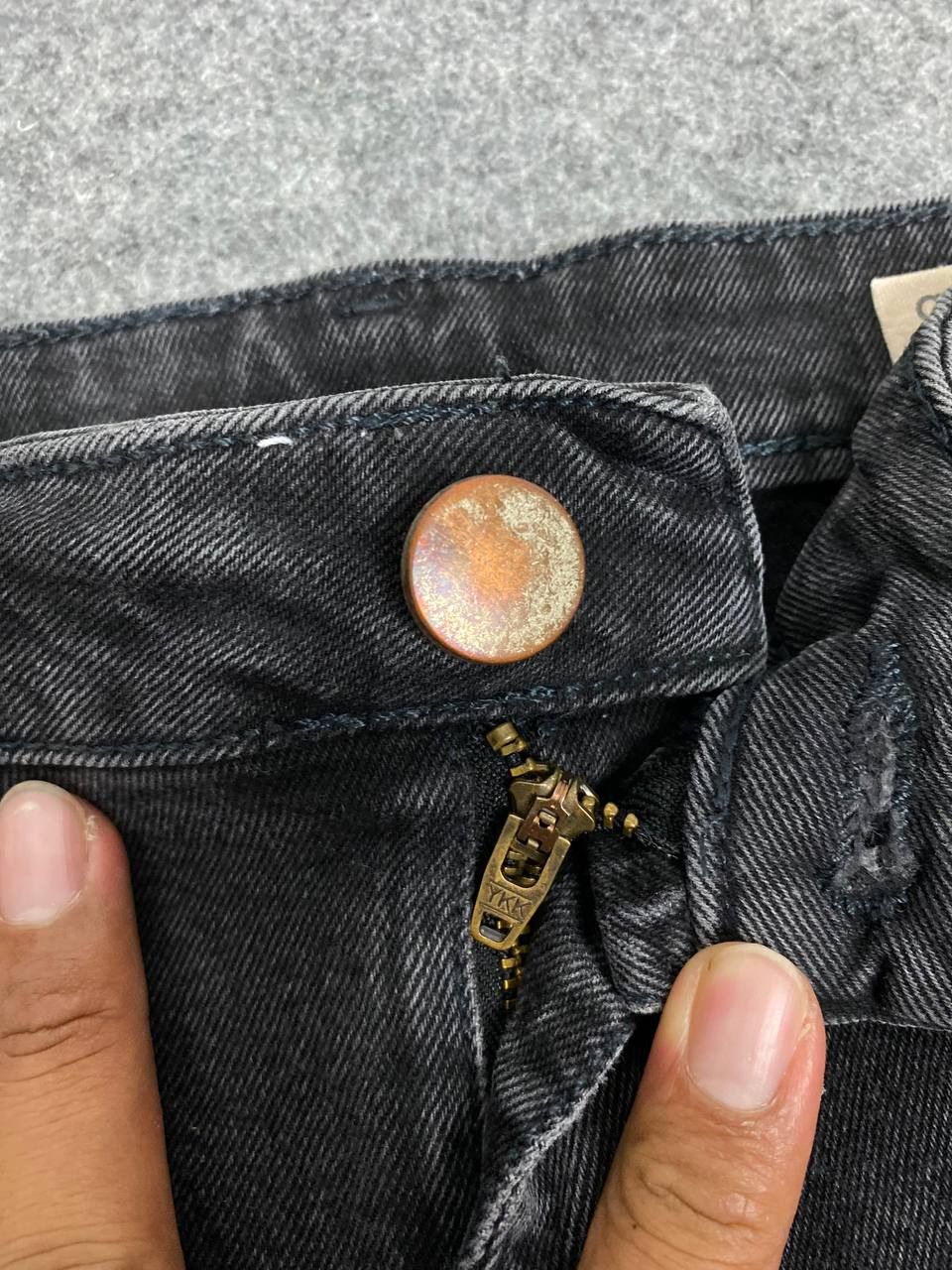 Asos asos black distressed denim nice design Size US 37 - 9 Thumbnail