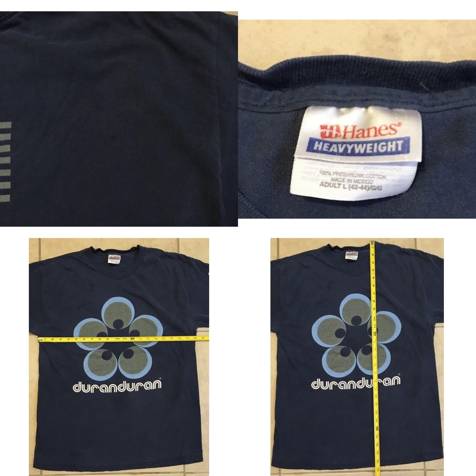 Vintage VINTAGE 2003 Duran Duran Faded Tour Shirt L Concert New Order Depeche Mode Band Y2K Size US L / EU 52-54 / 3 - 10 Thumbnail