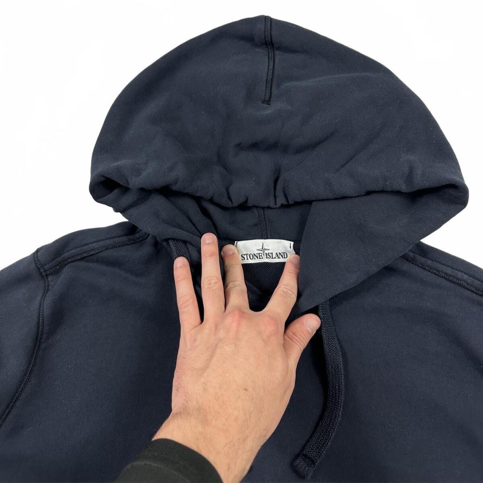 Stone Island Stone Island Cotton Pullover Hoodie Navy Blue Medium Size US M / EU 48-50 / 2 - 3 Thumbnail