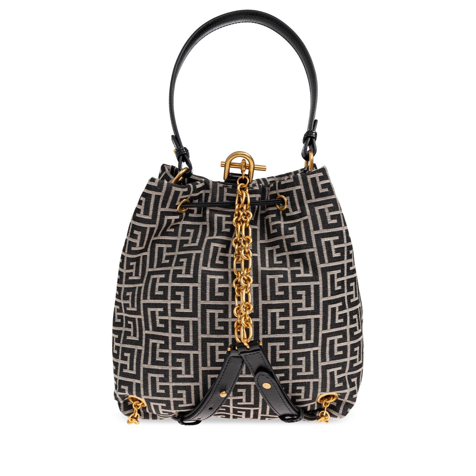 Balmain BALMAIN Pulse $2295 Black Jacquard Backpack New & Authentic Size ONE SIZE - 2 Thumbnail