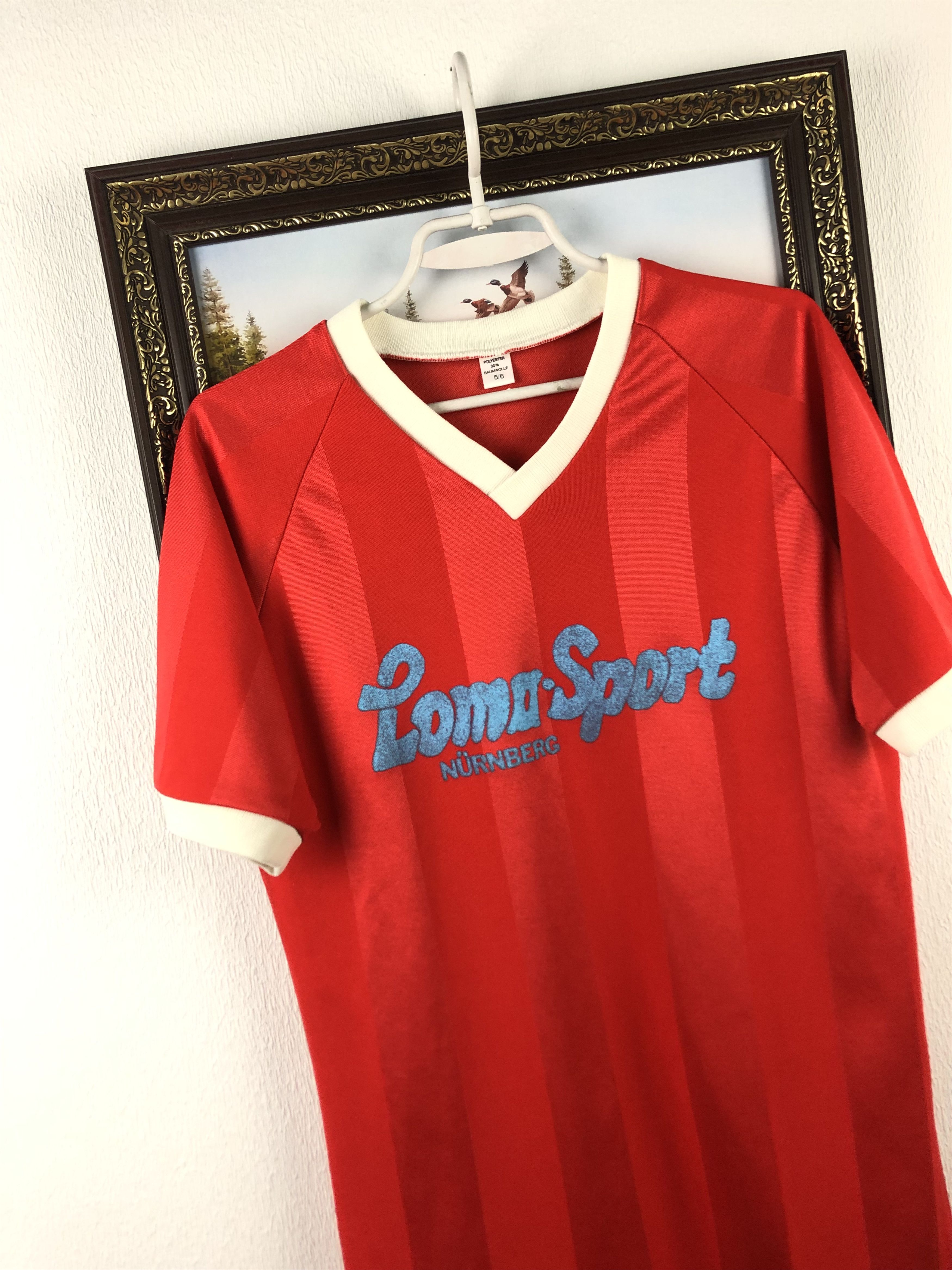 Vintage Vintage 80s TSV Kornburg Football Shirt Soccer Jersey Trikot Size US M / EU 48-50 / 2 - 3 Thumbnail