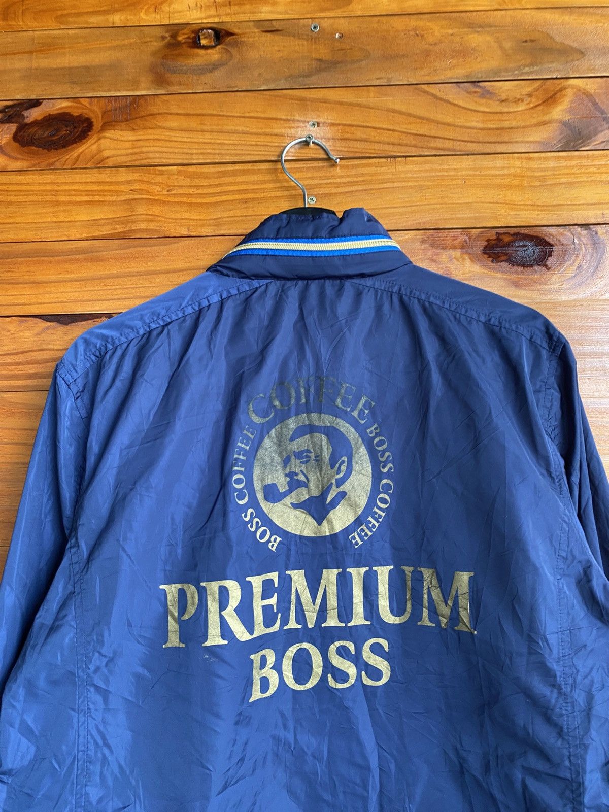 Japanese Brand Premium Boss Coffee Blue Zip-Up Jacket – Vintage Japanese Size US L / EU 52-54 / 3 - 13 Thumbnail