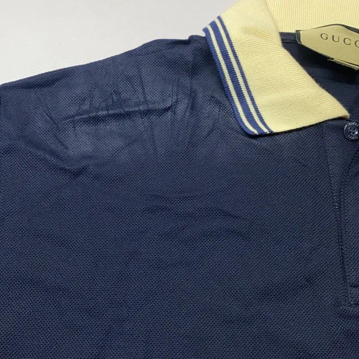 Gucci Gucci Gucci Striped Color Block Short Sleeve Polo -2506 Size US XL / EU 56 / 4 - 6 Thumbnail