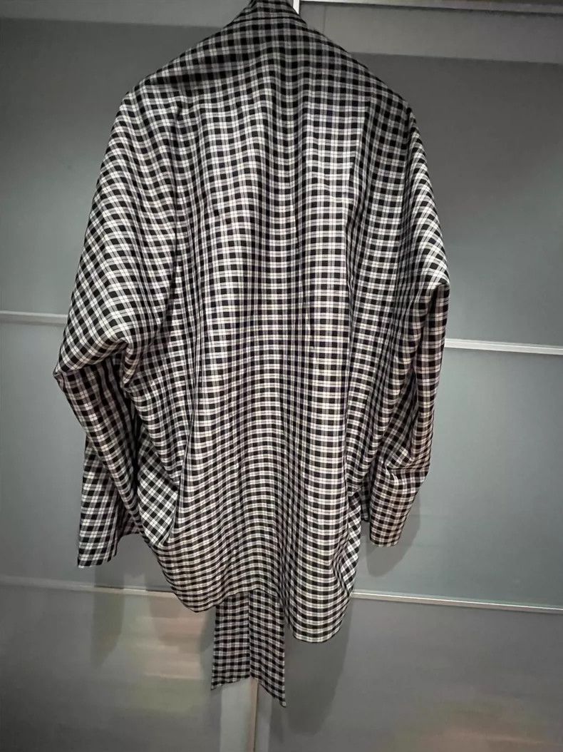 Balenciaga balenciaga black and white check shirt jacket Size US L / EU 52-54 / 3 - 2 Thumbnail