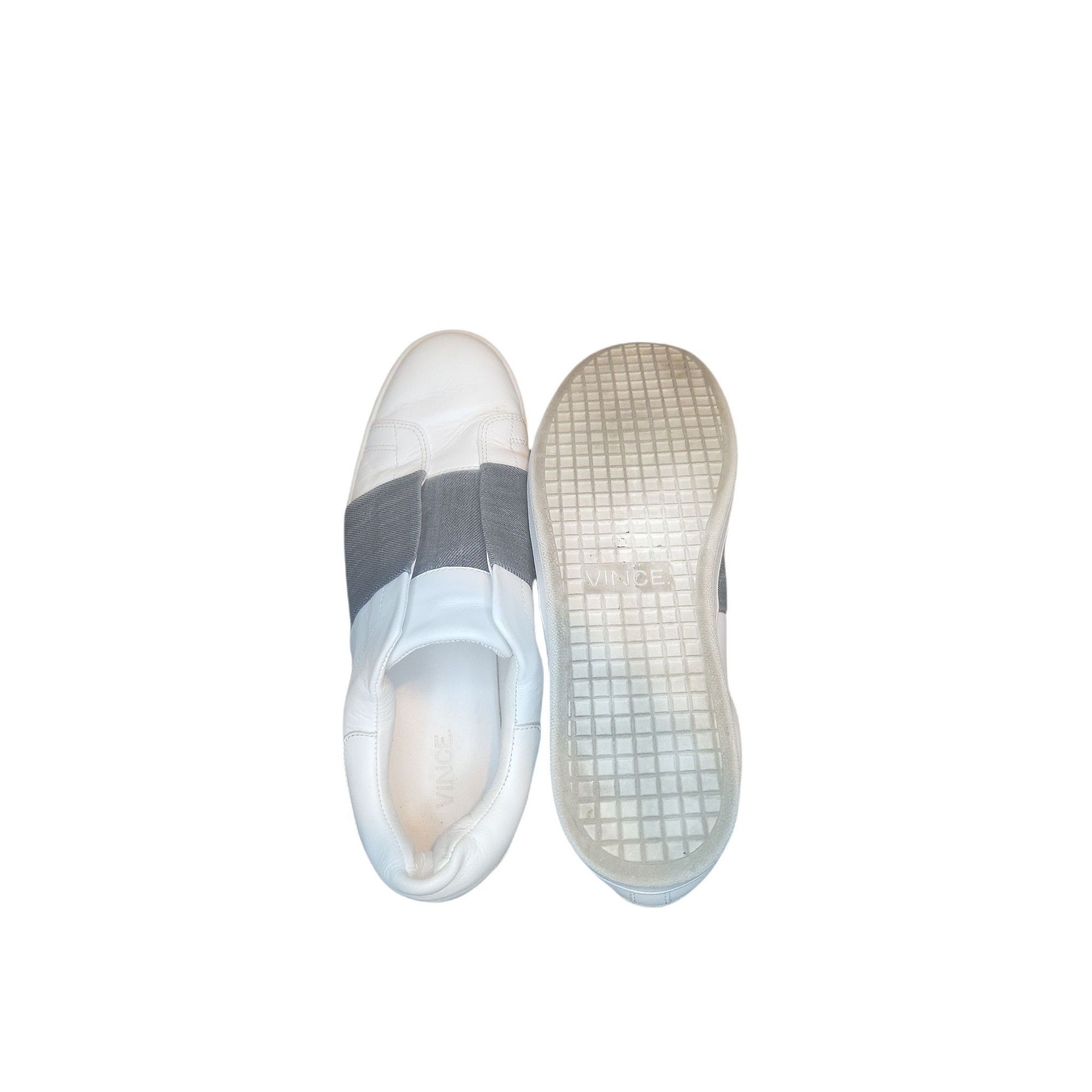 Vince Vince Sneakers Women Sz 9 Leather Slip On White Designer Eve Size US 9 / IT 39 - 6 Thumbnail