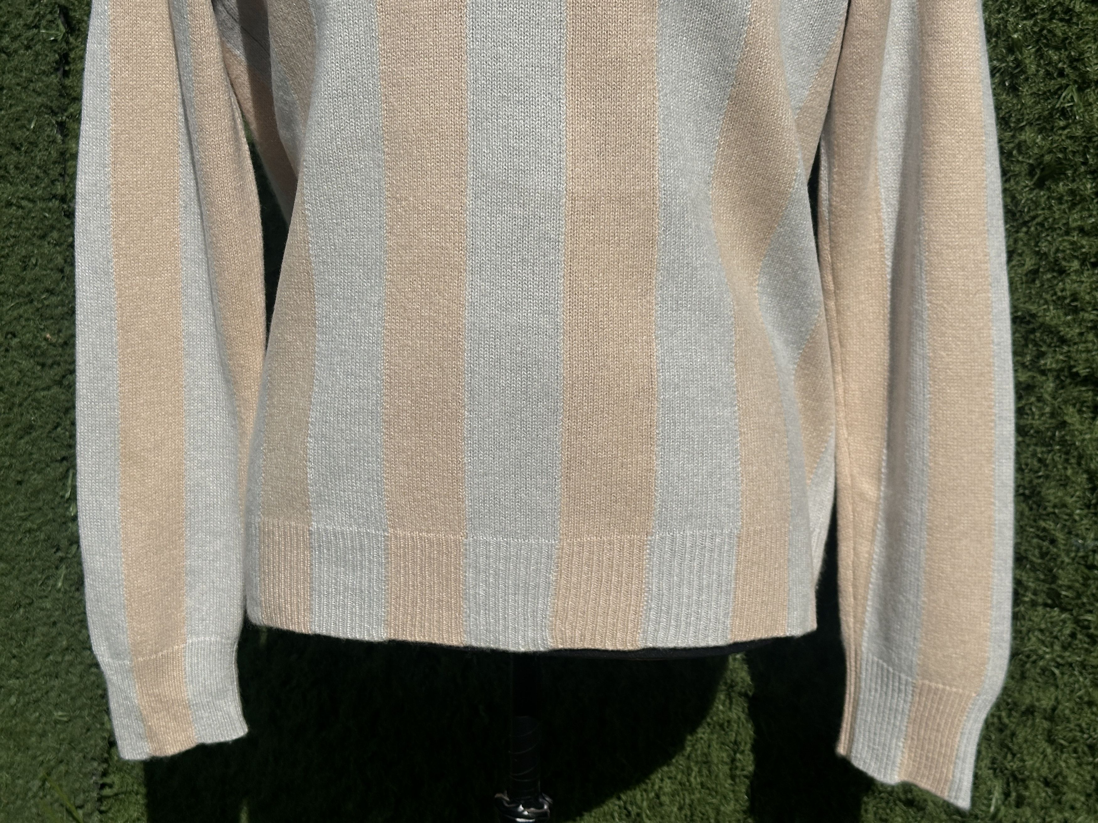 Bottega Veneta Bottega Veneta Cashmere Stripe Raglan Sweater Fit IT 42 Size M / US 6-8 / IT 42-44 - 11 Thumbnail