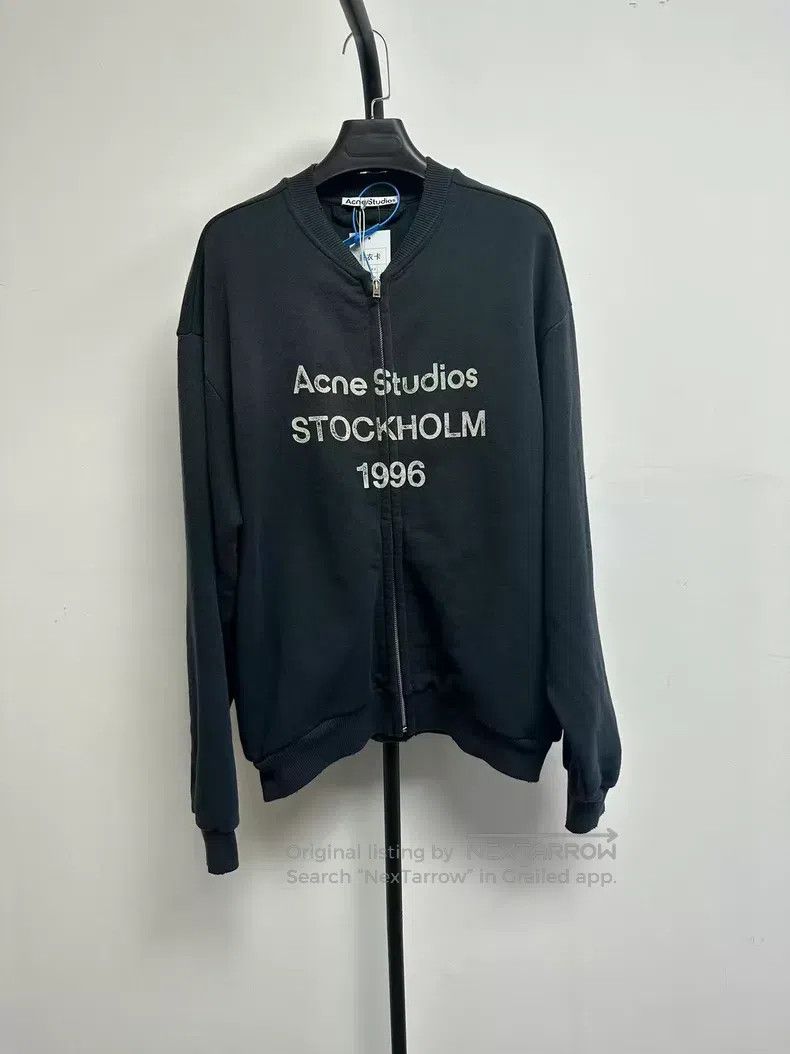 Acne Studios Acne Studios Vintage Faded Loose Fit Baseball Collar Jacke Size S / US 4 / IT 40 - 1 Thumbnail