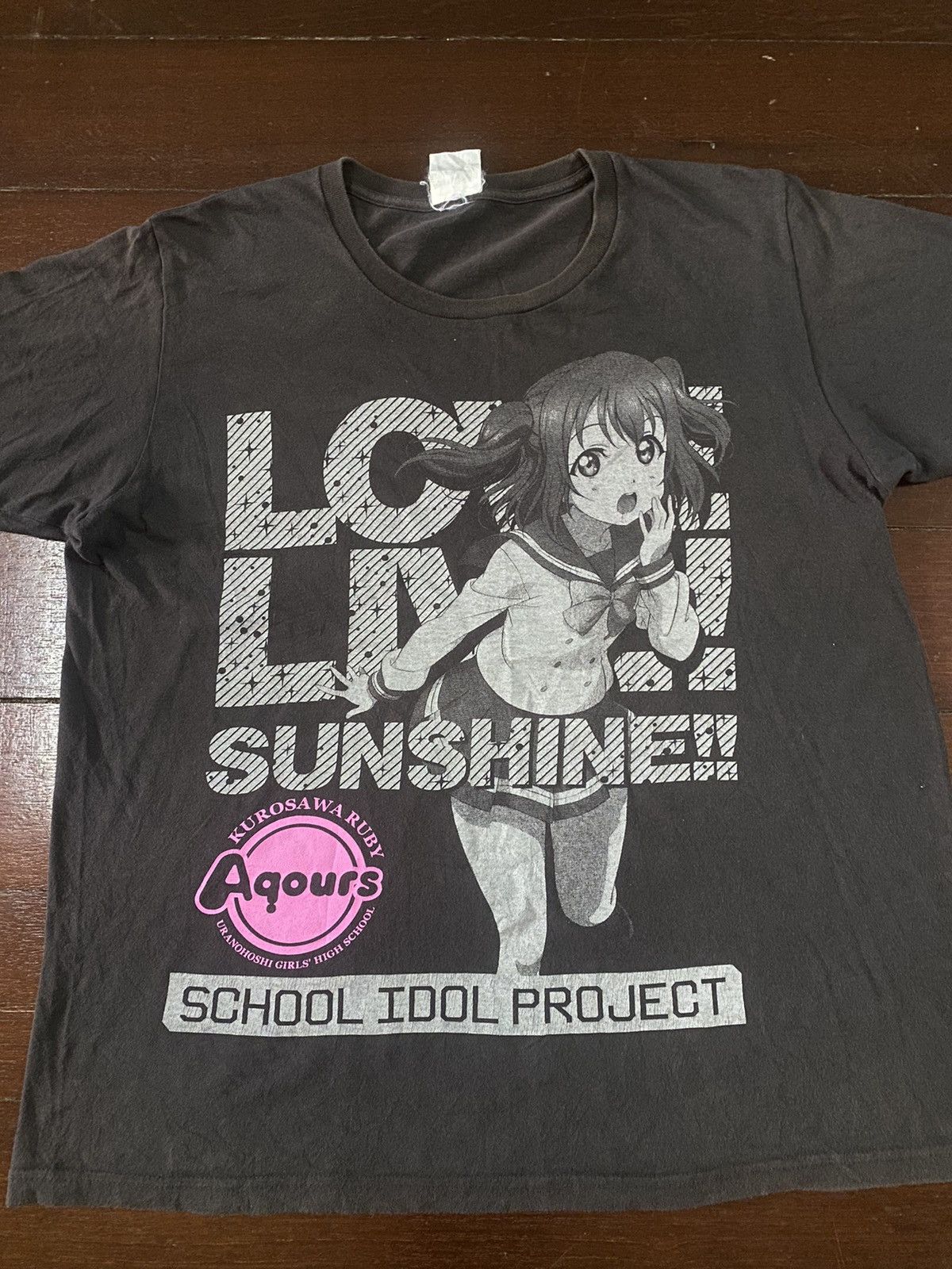 Anime × Japanese Brand × Vintage Vintage y2k school idol project love live sunshine black tee Size US L / EU 52-54 / 3 - 4 Thumbnail