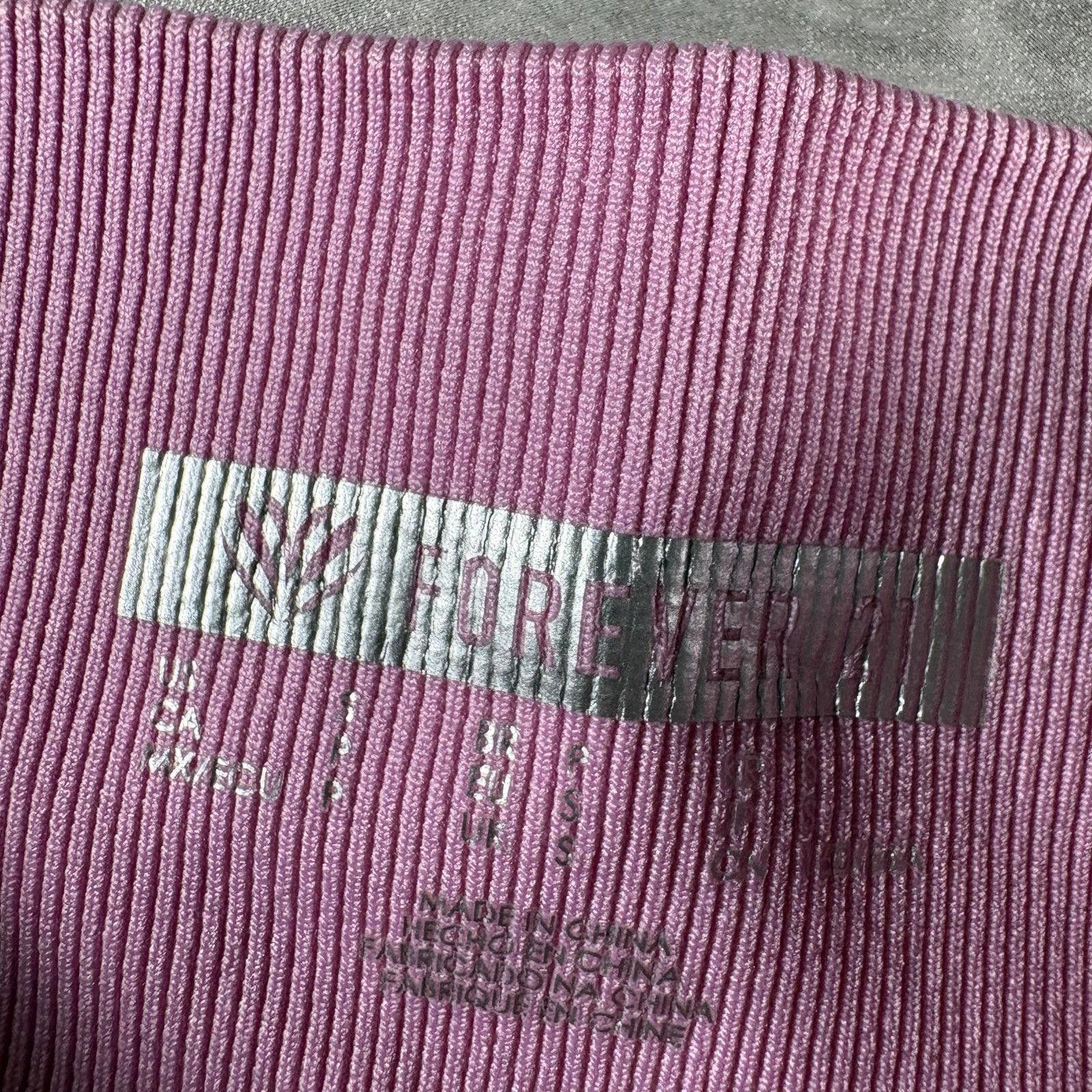 Fashion Nova Forever 21 pink high-rise biker shorts Size 28" / US 6 / IT 42 - 2 Thumbnail